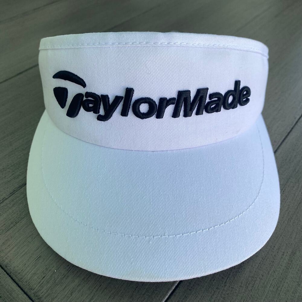 TaylorMade White Visor • Adjustable • Golf Apparel